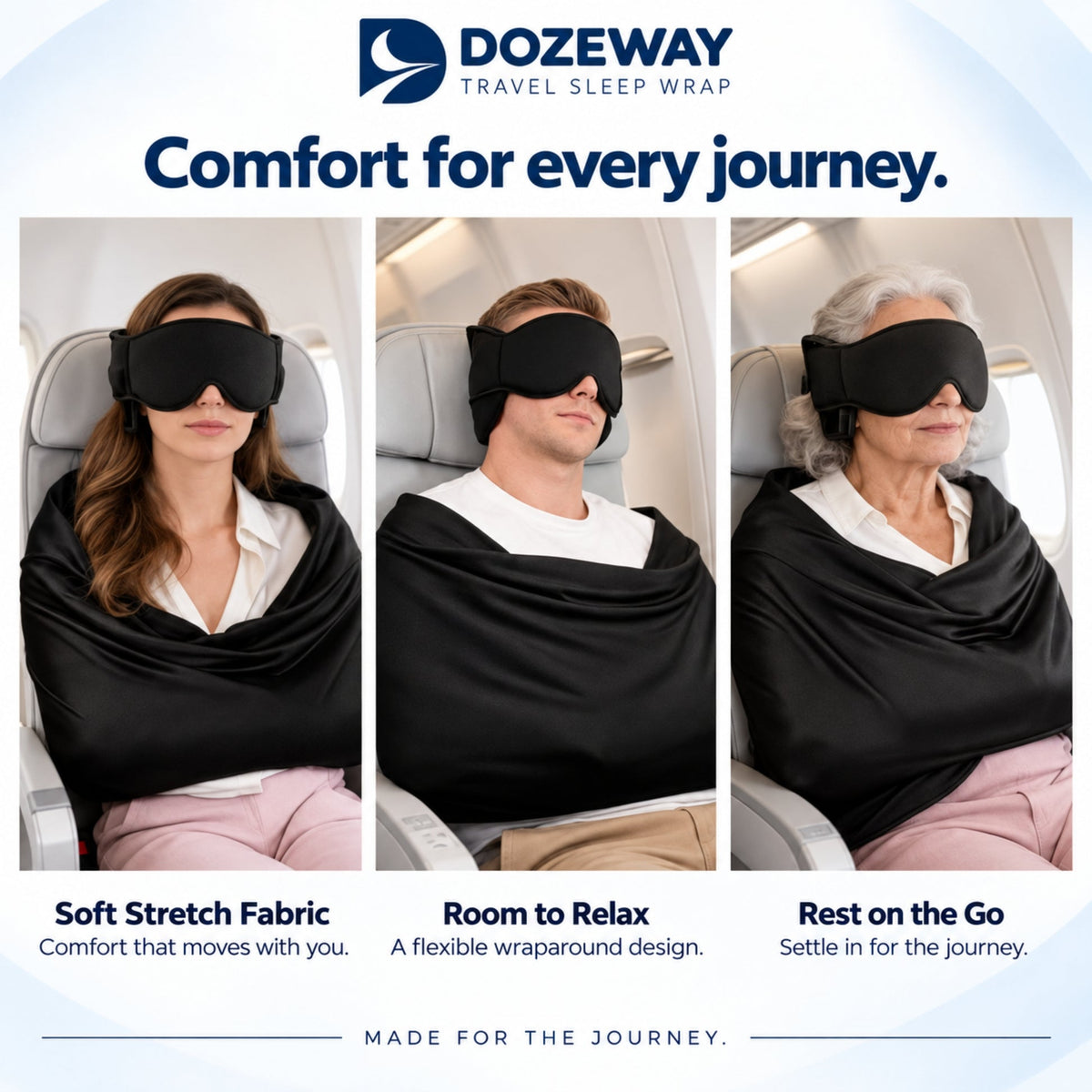 Travel sleep set comfort features